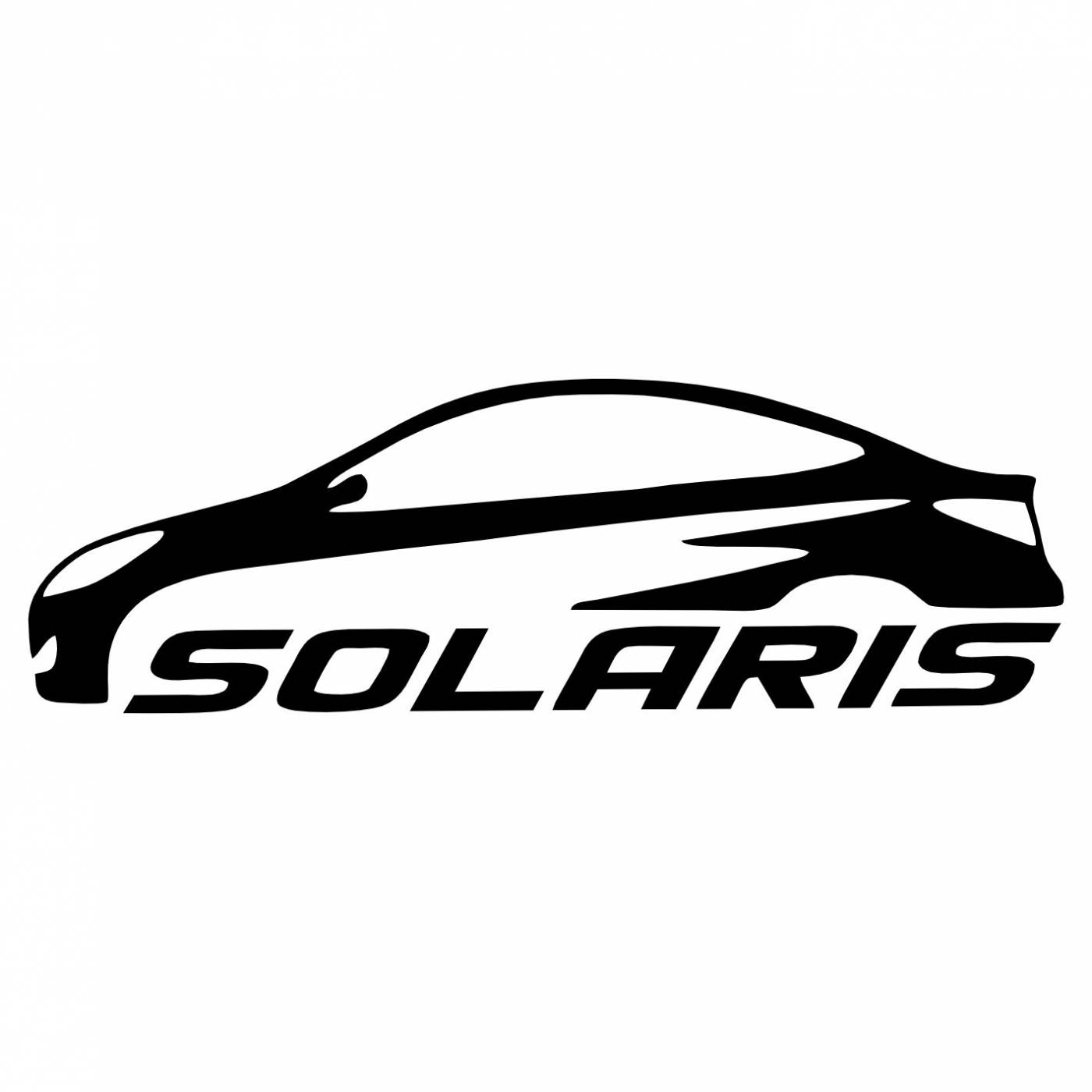 Hyundai Solaris надпись